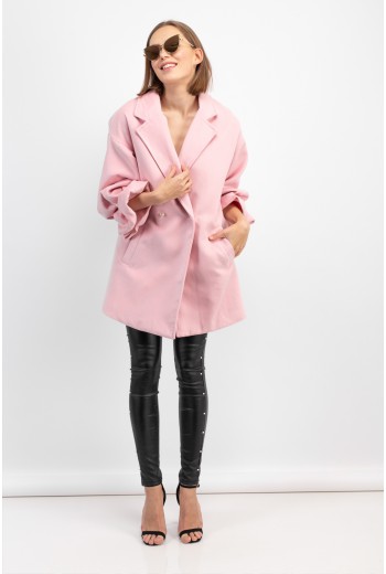 Pink pearl beaded coat